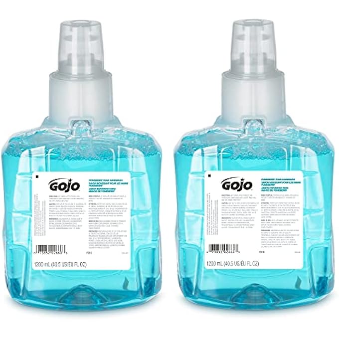 Gojo LTX REFILL, 1916-02 - BLUE POMEGRANATE SCENTED ANTIBACTERIAL HANDWASH (1200 ML) - 2 PACK - Image 1